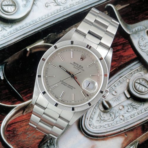 Rolex Oyster Perpetual with Engineered bezel